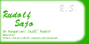 rudolf sajo business card